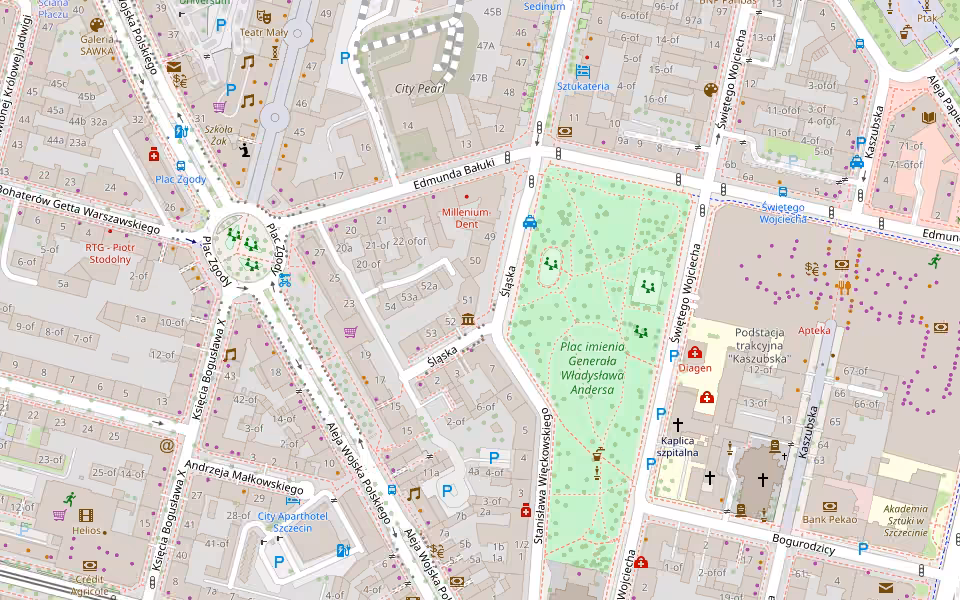 Mapa: De Novo, ul. Śląska 51 w Szczecinie